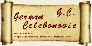 German Čelebonović vizit kartica